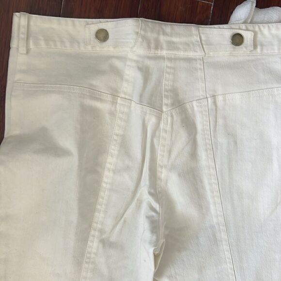 Adam Lippes WHITE Flared Pants - Excellent Condition - Worn Once - Size 4 - Picture 7 of 7